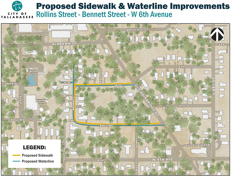 map of the project area